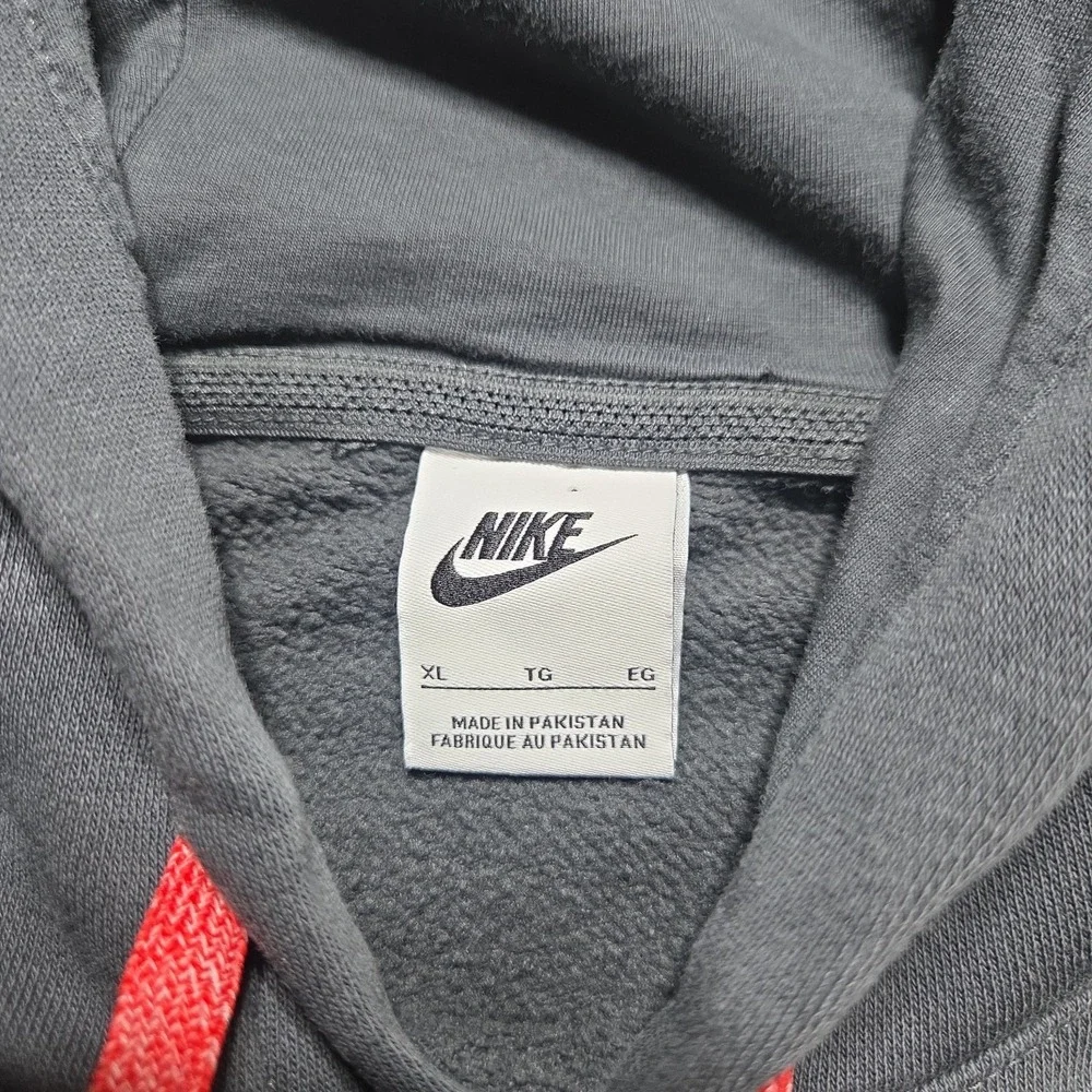 Nike U OF A Logo XL Black Heavy Collegiate Pullover Hoodie Colorblock Faded